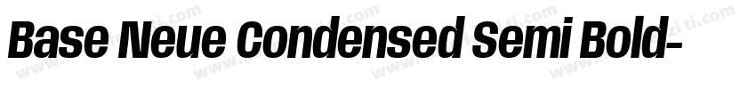 Base Neue Condensed Semi Bold字体转换